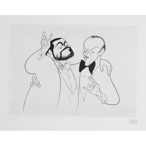 Luciano Pavarotti and Frank Sinatra