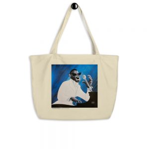 Ray Charles Large organic tote bag