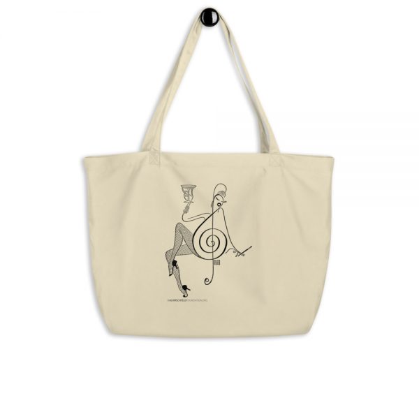 Put it in Writing Large organic tote bag
