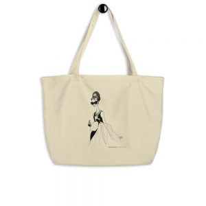 Breakfast at Tiffany's Large organic tote bag