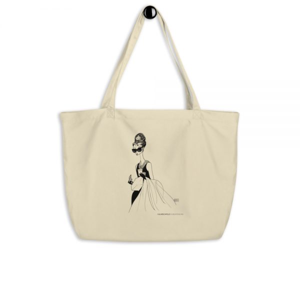 Breakfast at Tiffany's Large organic tote bag
