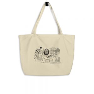 Fiddler on the Roof Large organic tote bag