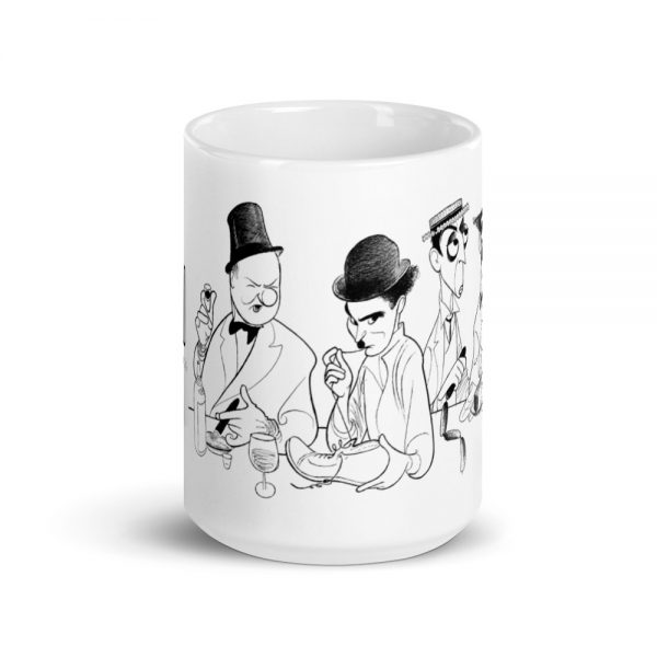 Comedians at Lunch 15 oz Mug - Image 6
