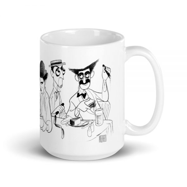 Comedians at Lunch 15 oz Mug - Image 4