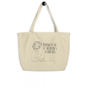 Betty White Large organic tote bag