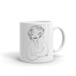 Betty White glossy mug