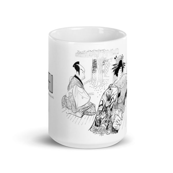 Kabuki 1 White glossy mug - Image 3