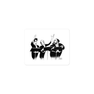 Three tenors Bubble-free stickers